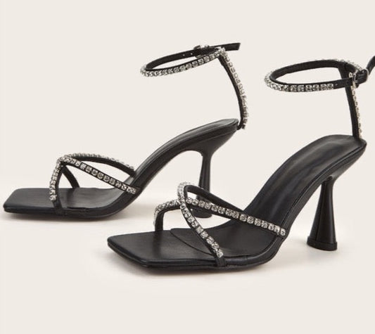 Cristal sandals black